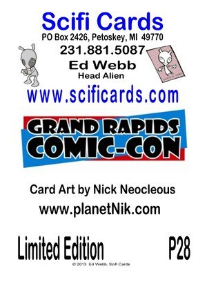 SciFi Cards SciFi Cards Promos P28 Grand Rapids Comic-Con