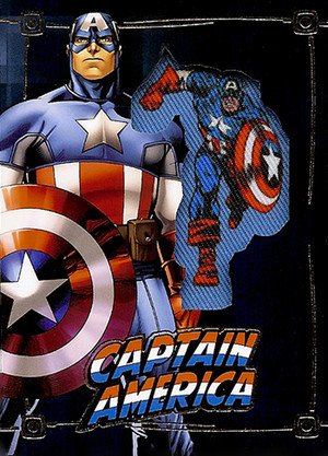 Upper Deck Marvel Avengers Patch Cards Base Card CON-1 Captain America