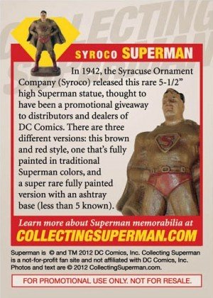 Mego Collecting Superman Promo  Syroco Superman