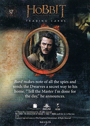 Cryptozoic The Hobbit: The Desolation of Smaug Base Card 37 Da! Our House Is Watched