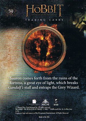 Cryptozoic The Hobbit: The Desolation of Smaug Base Card 59 Sauron!