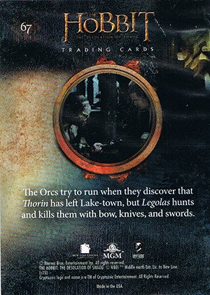 Cryptozoic The Hobbit: The Desolation of Smaug Base Card 67 Thorin Oakenshield on the Mountain