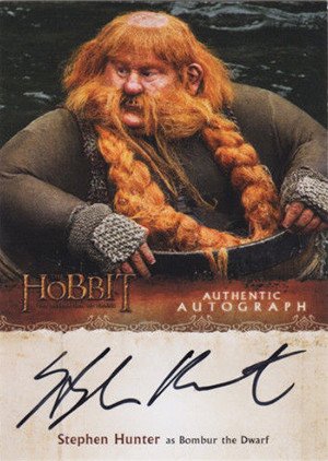Cryptozoic The Hobbit: The Desolation of Smaug Autograph Card SH Stephen Hunter as Bombur the Dwarf