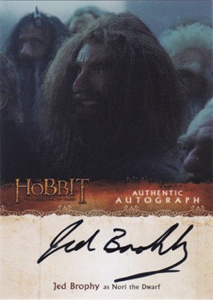 Cryptozoic The Hobbit: The Desolation of Smaug Autograph Card JBR Jed Brophy as Nori the Dwarf