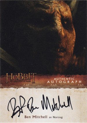 Cryptozoic The Hobbit: The Desolation of Smaug Autograph Card BM Ben Mitchell as Narzug