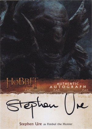 Cryptozoic The Hobbit: The Desolation of Smaug Autograph Card SU Stephen Ure as Fimbul the Hunter