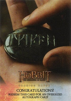 Cryptozoic The Hobbit: The Desolation of Smaug Oversized Triple Autograph Card  Redemption Card