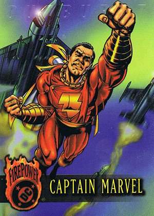 Fleer/Skybox DC Outburst: Firepower Base Card 15 Captain Marvel