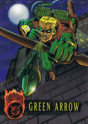 Fleer/Skybox DC Outburst: Firepower Base Card 34 Green Arrow