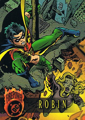 Fleer/Skybox DC Outburst: Firepower Base Card 60 Robin