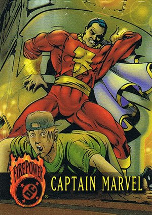 Fleer/Skybox DC Outburst: Firepower Base Card 62 Captain Marvel