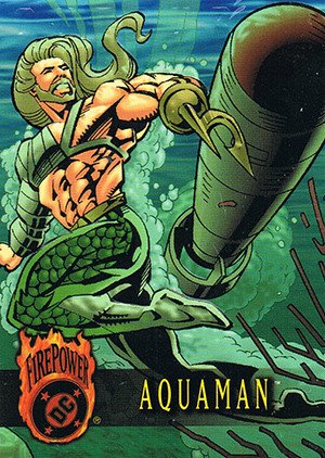 Fleer/Skybox DC Outburst: Firepower Base Card 66 Aquaman