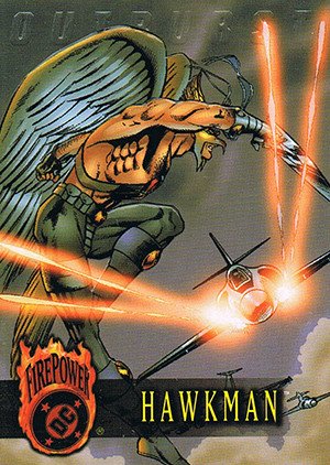 Fleer/Skybox DC Outburst: Firepower Base Card 72 Hawkman