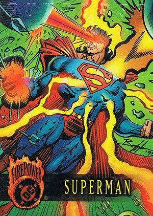 Fleer/Skybox DC Outburst: Firepower Base Card 73 Superman