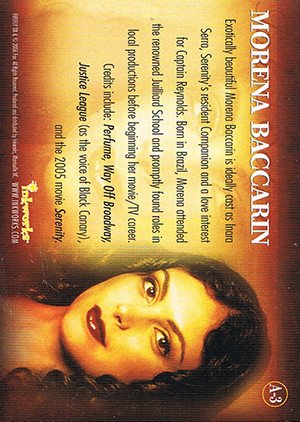 Inkworks Firefly: The Complete Collection Autograph Card A-3 Morena Baccarin as Inara Serra