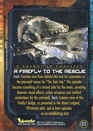 Inkworks Firefly: The Complete Collection Base Card 55 A Firefly to the Rescue