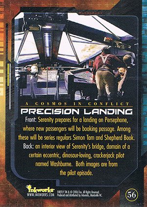 Inkworks Firefly: The Complete Collection Base Card 56 Precision Landing