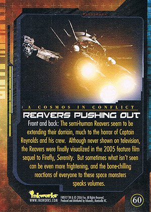 Inkworks Firefly: The Complete Collection Base Card 60 Reavers Pushing Out