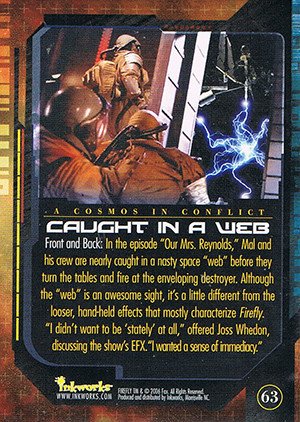 Inkworks Firefly: The Complete Collection Base Card 63 Caught in a Web