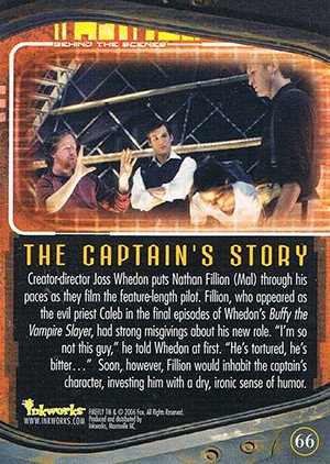 Inkworks Firefly: The Complete Collection Base Card 66 The Captain's Story