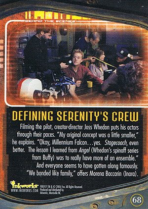 Inkworks Firefly: The Complete Collection Base Card 68 Defining Serenity's Crew