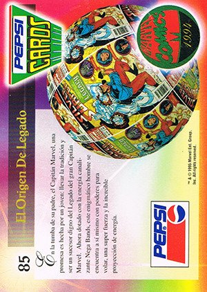 Marvel Comics Marvel Pepsi Cards Base Card 85 Legado
