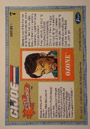 Impel G.I. Joe Series 1 Base Card 7 Ozone