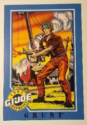 Impel G.I. Joe Series 1 Base Card 137 Grunt