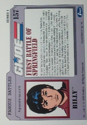 Impel G.I. Joe Series 1 Base Card 157 First Battle of Springfield