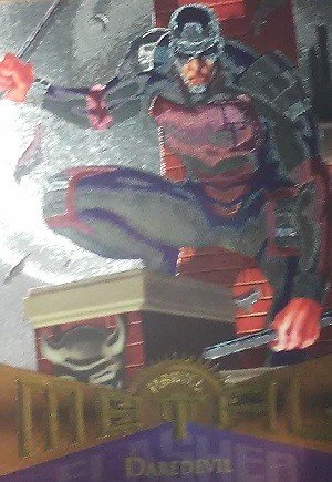 Fleer Marvel Metal Silver Flasher Card 28 Daredevil
