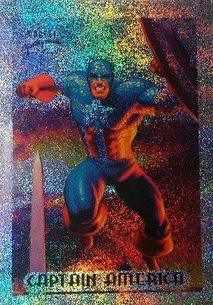 Fleer Marvel Masterpieces Silver Holofoils 1 Captain America