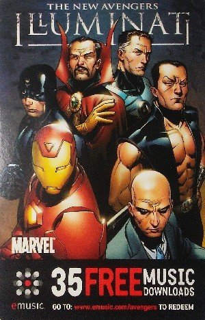 Marvel Comics Marvel/Emusic Base Card  The New Avengers: Illuminati
