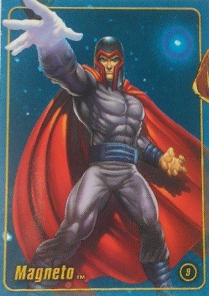 ToyBiz Marvel Figure Factory Cards Base Card 9 Magneto
