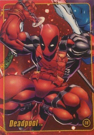 ToyBiz Marvel Figure Factory Cards Series 2 Base Card 18 Deadpool