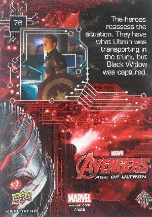 Upper Deck Marvel Avengers: Age of Ultron Base Card 76 The heroes reassess the situation. They have what