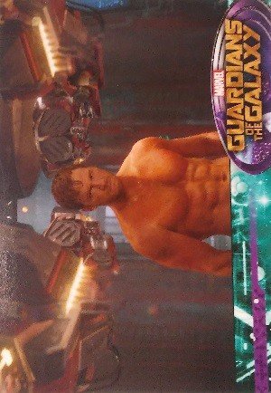 Upper Deck Guardians of the Galaxy Full Bleed Base Card 27 Hoverbots linger to ensure that the new prison