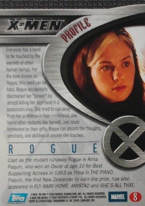 Topps X-Men The Movie Base Card 8 Rogue