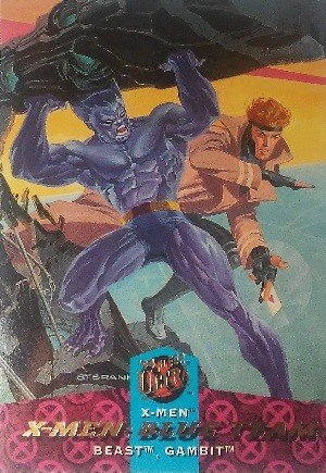 Fleer X-Men 1994 Fleer Ultra Base Card 113 Beast, Gambit