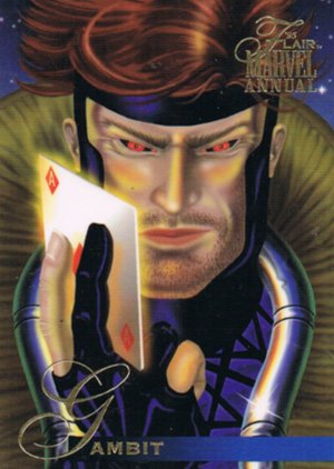 Fleer Marvel Annual Flair '95 Base Card 4 Gambit