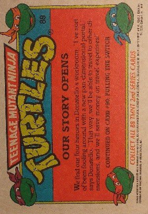 Topps Teenage Mutant Ninja Turtles Series 2 Base Card 89 Our Story Opens