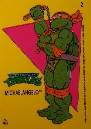 Topps Teenage Mutant Ninja Turtles Stickers 2 Michaelangelo