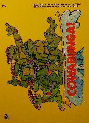 Topps Teenage Mutant Ninja Turtles Stickers 7 Cowabunga!