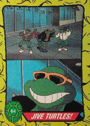 Topps Teenage Mutant Ninja Turtles Base Card 64 Jive Turtles!
