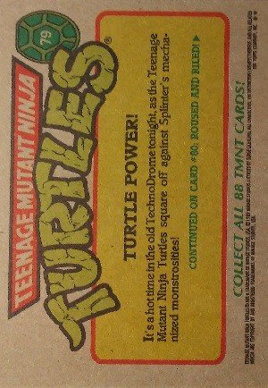 Topps Teenage Mutant Ninja Turtles Base Card 79 Turtle Power!