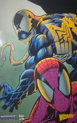 Fleer Marvel Universe V Promos  Spider-Man and Venom - Masterprint (Wizard)