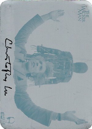 Unstoppable Cards The Wicker Man Autographed Printing Plates  