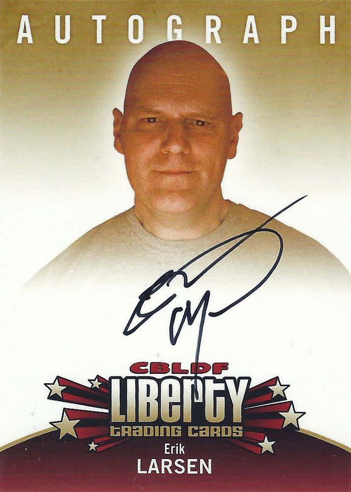Cryptozoic CBLDF Liberty Trading Cards Autograph Card  Erik Larsen