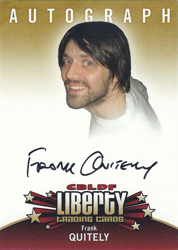 Cryptozoic CBLDF Liberty Trading Cards Autograph Card  Frank Quitely