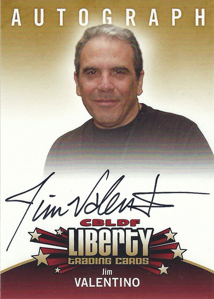Cryptozoic CBLDF Liberty Trading Cards Autograph Card  Jim Valentino