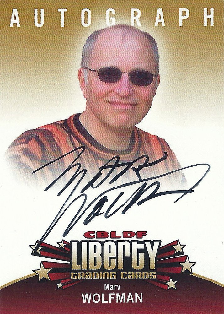 Cryptozoic CBLDF Liberty Trading Cards Autograph Card  Marv Wolfman